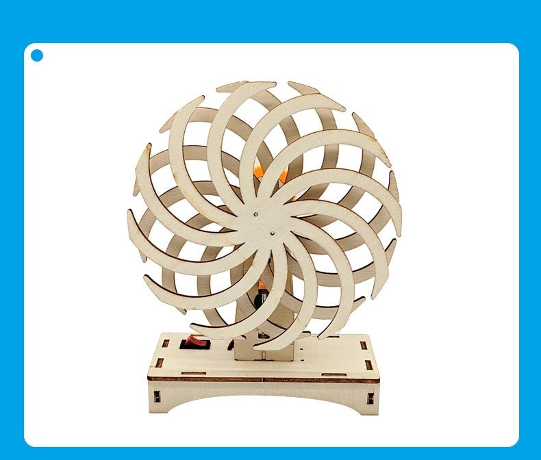 DIY Wooden Magic Window – Motorized Optical Illusion STEM Kit