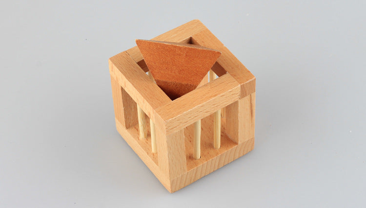 Wooden Luban Burr Puzzle (5.8 cm) Brain Teaser