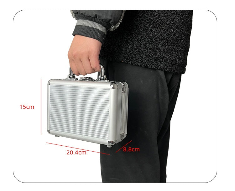 Aluminum Case Mexican Train Dominoes Set With Trains & Score Pads