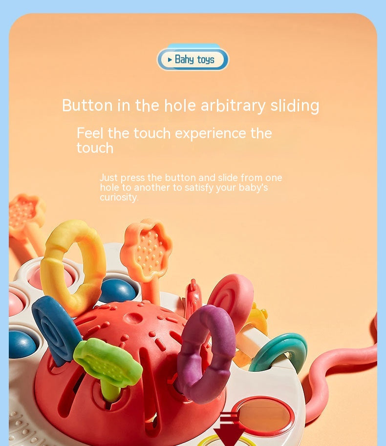 Octopus Pull-String Sensory Toy for Babies (0–3y)