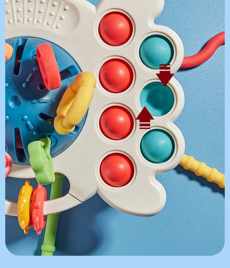 Octopus Pull-String Sensory Toy for Babies (0–3y)