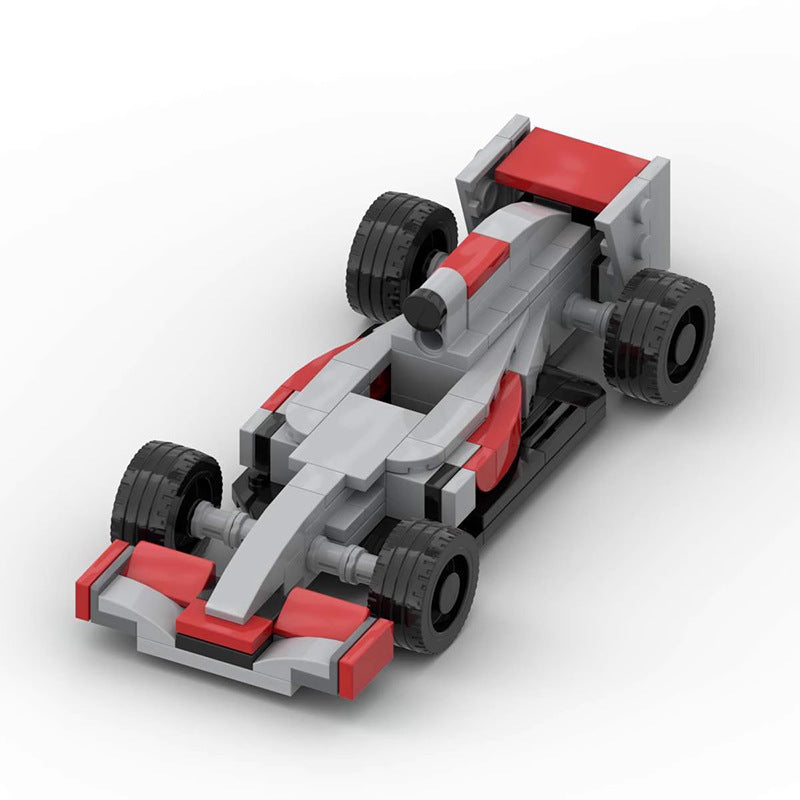 Mini F1 Racing Car 8-Wide Building Bricks Model (131 pcs)