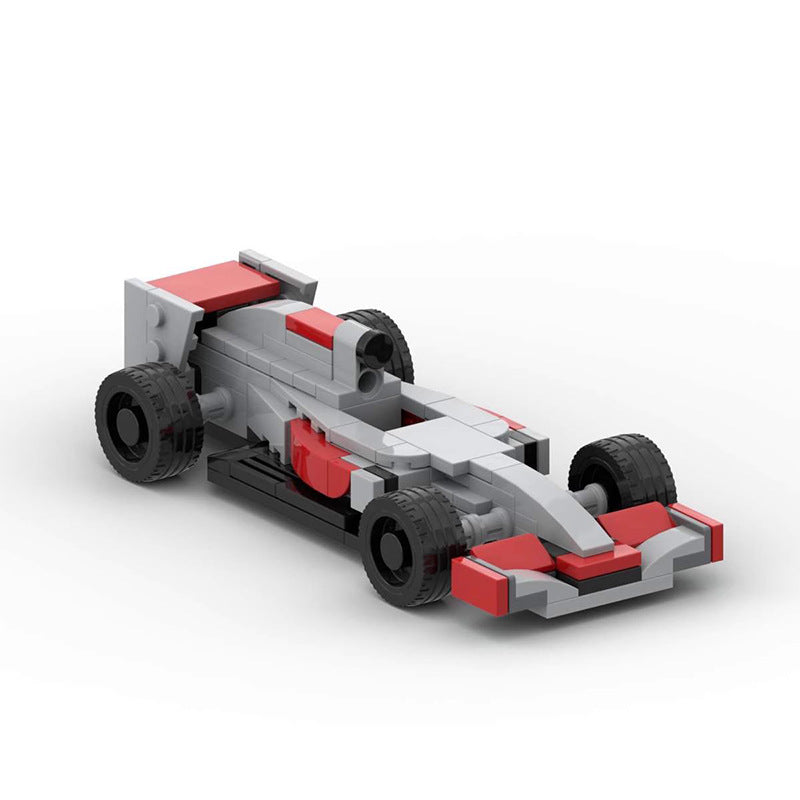 Mini F1 Racing Car 8-Wide Building Bricks Model (131 pcs)