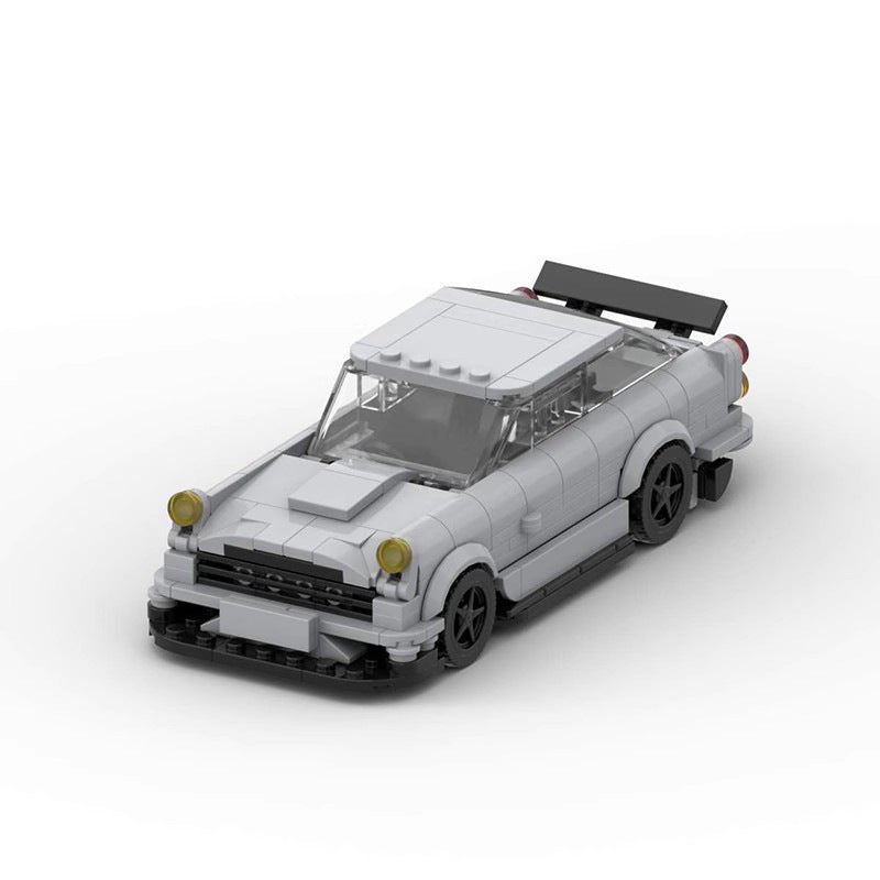 Retro Skyline-Style Coupe Building Blocks Car (363 pcs, 8-stud Class)