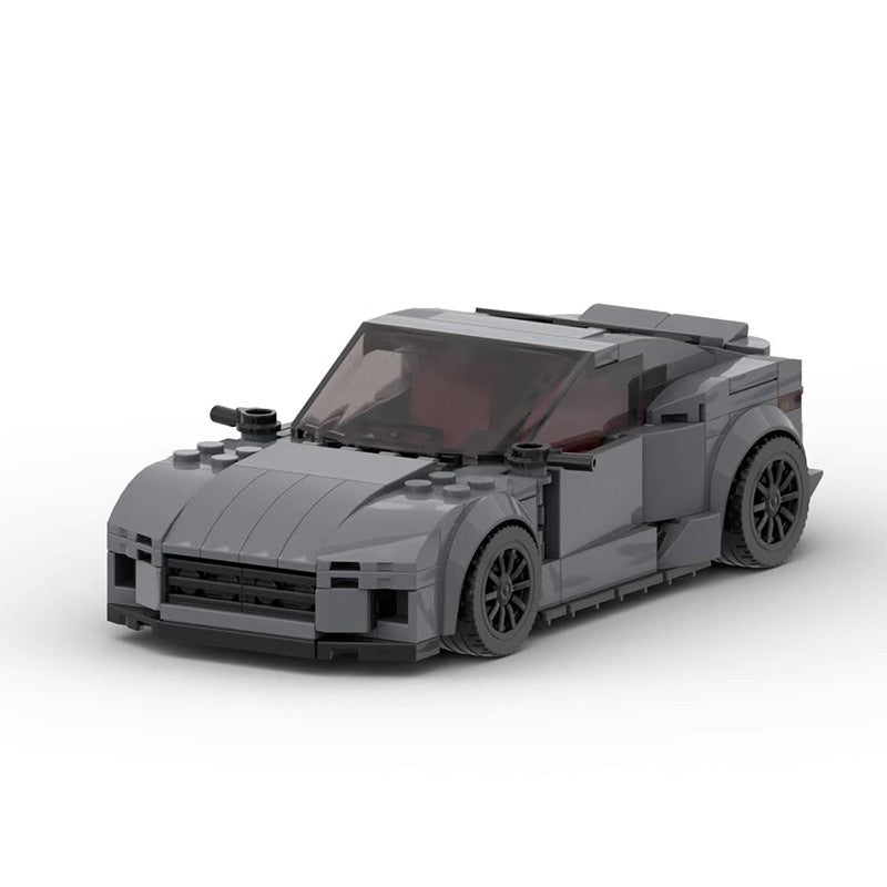 Dark Grey Street Car Building Blocks Toy (282 pcs, 8-stud)