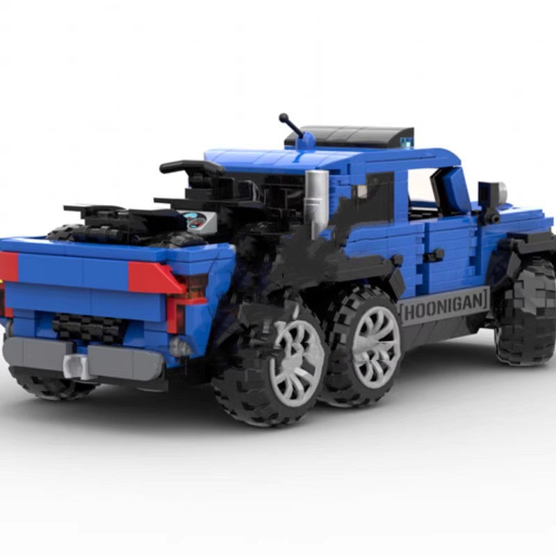 Raptor Truck and Trailer or Ford Veloci Brick Set for Display and Play
