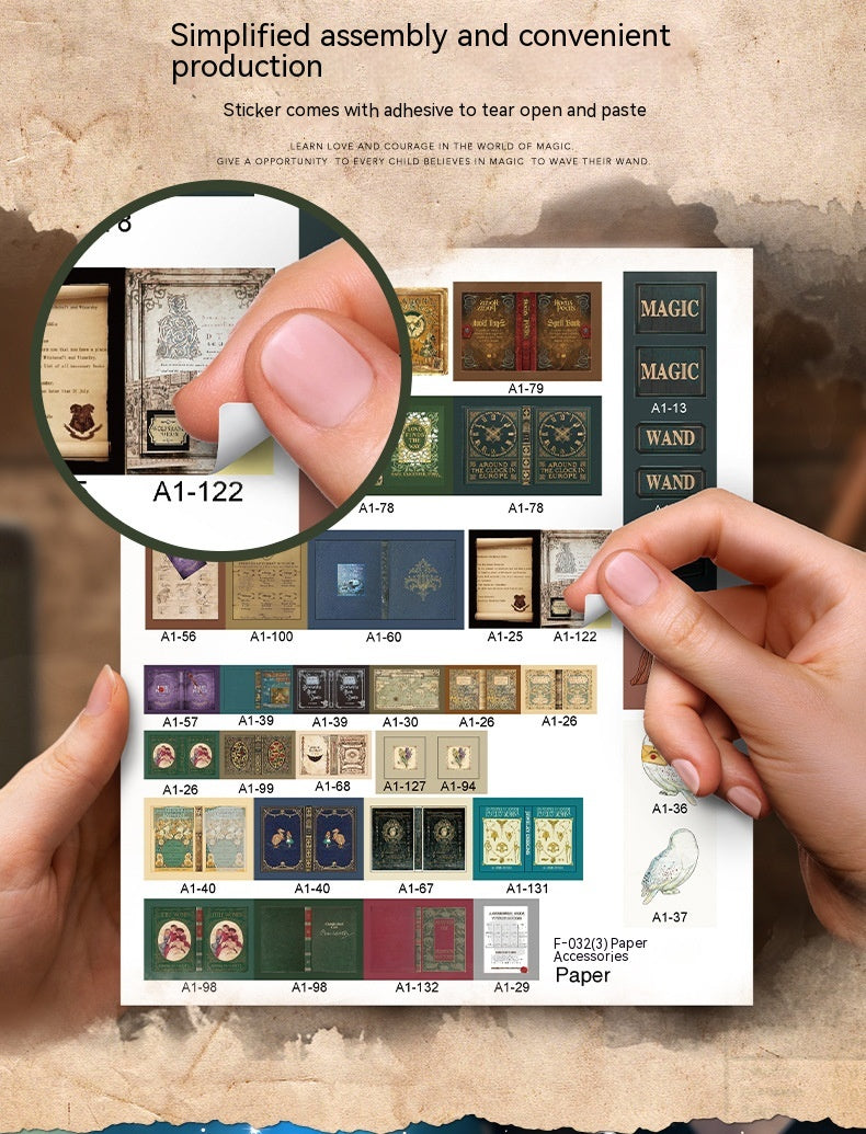 Magic Street Book Nook DIY Wooden Miniature House Kit (LED)