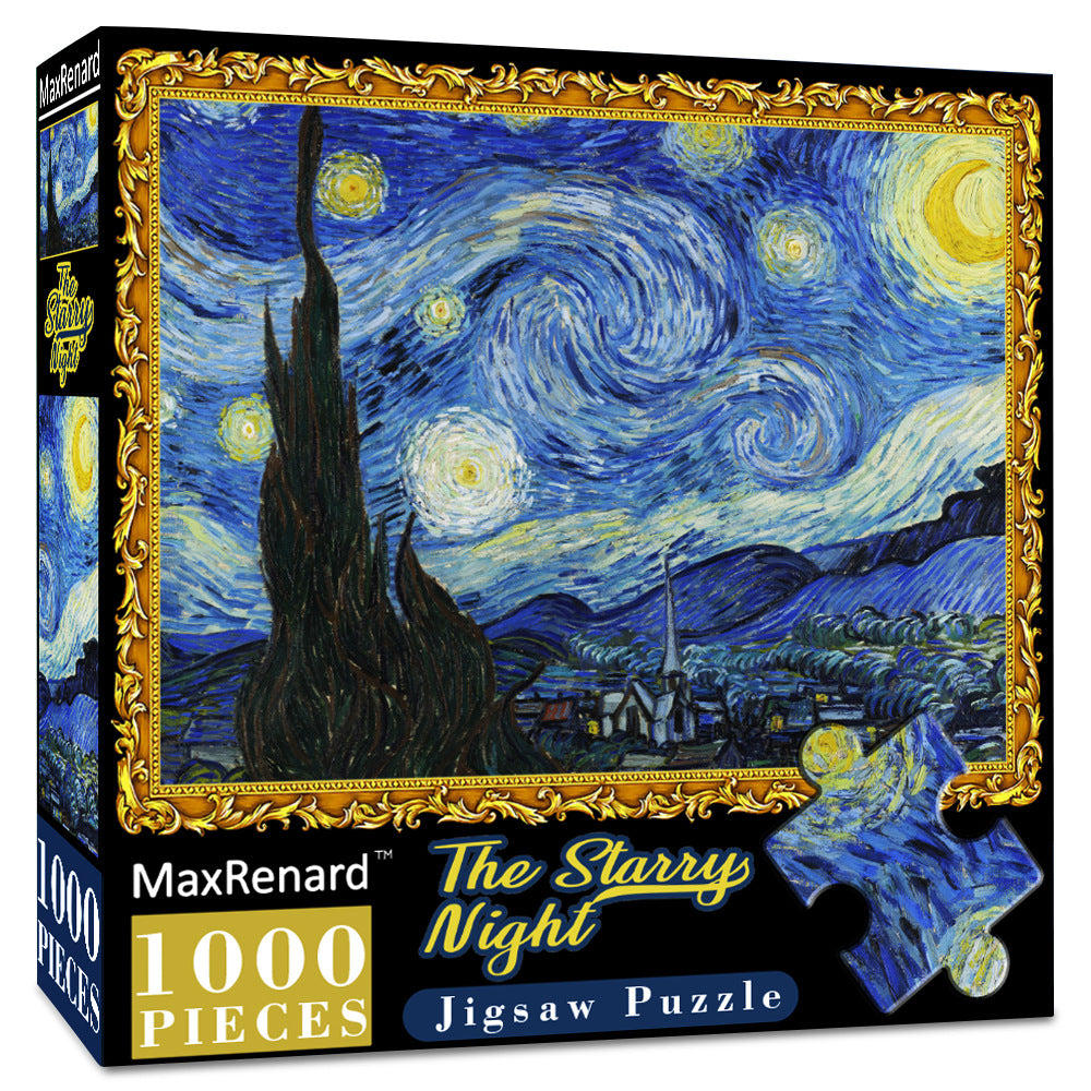 1000-Piece Van Gogh Starry Night Jigsaw Puzzle