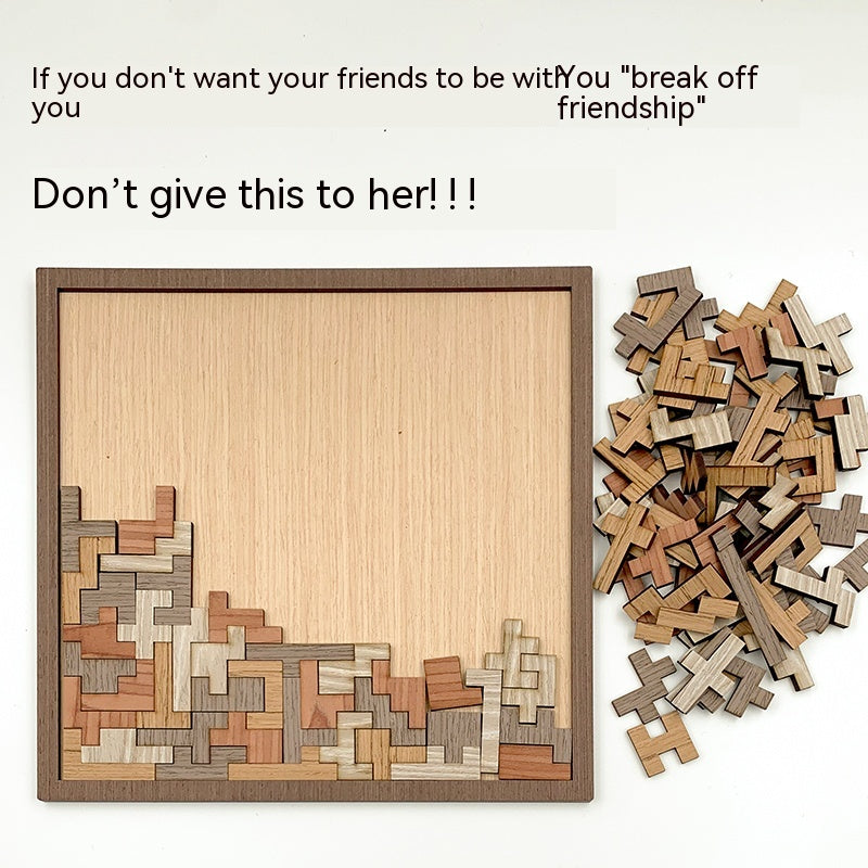 Super Tetris Wooden Pentomino Puzzle for Adults - Expert Level