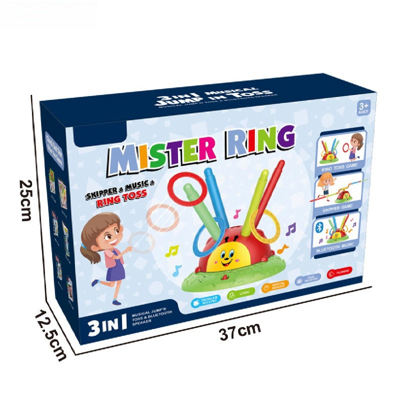 Ladybird 3-in-1 Jump and Ring Toss Game with Music Speaker