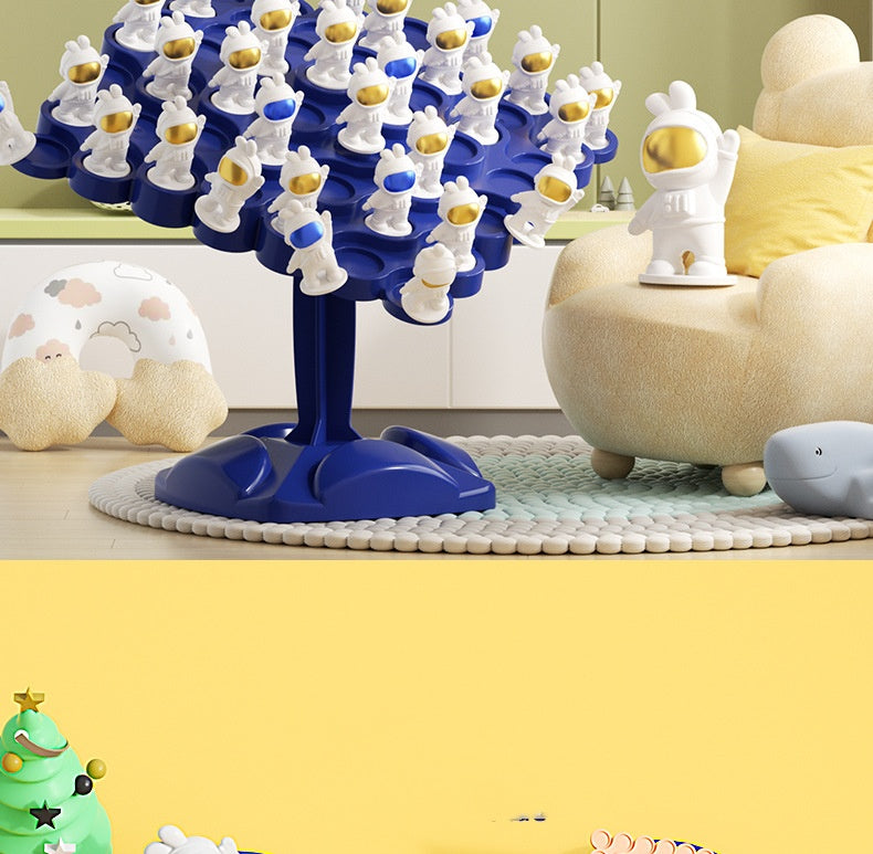 Spaceman Balance Stacking Game with Dice, 50 or 60 Astronauts