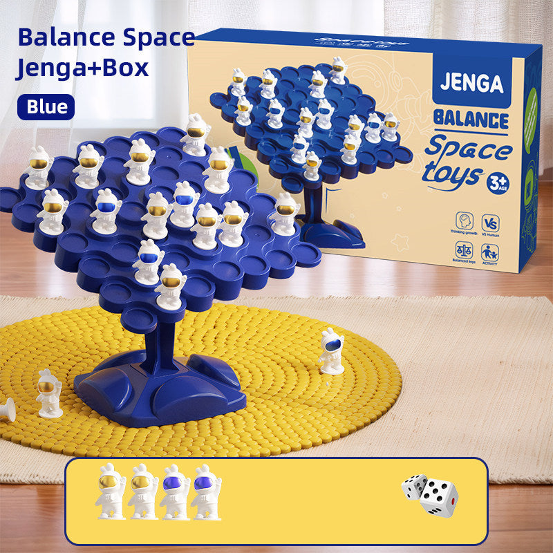 Spaceman Balance Stacking Game with Dice, 50 or 60 Astronauts