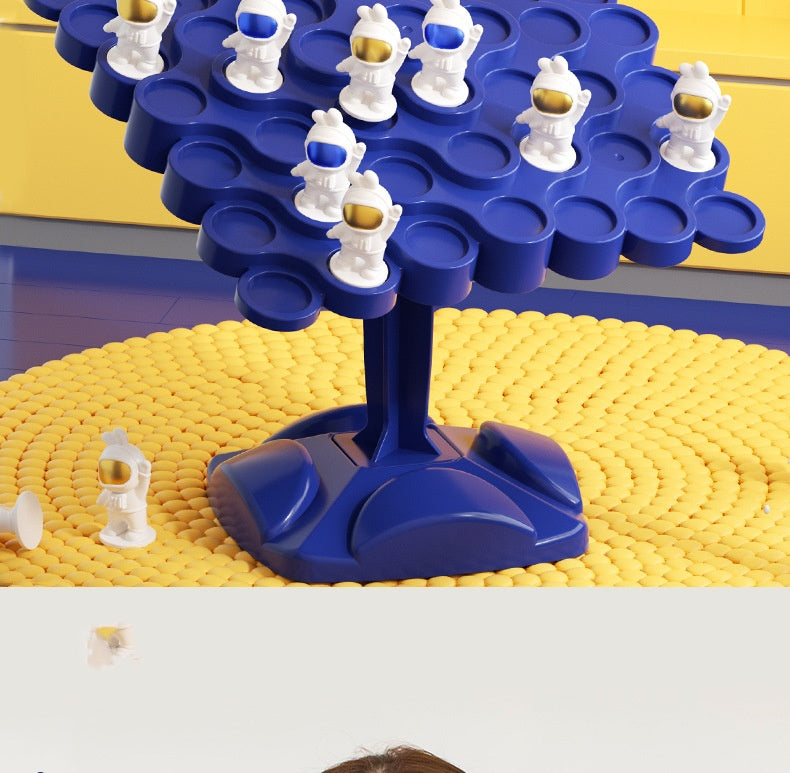 Spaceman Balance Stacking Game with Dice, 50 or 60 Astronauts