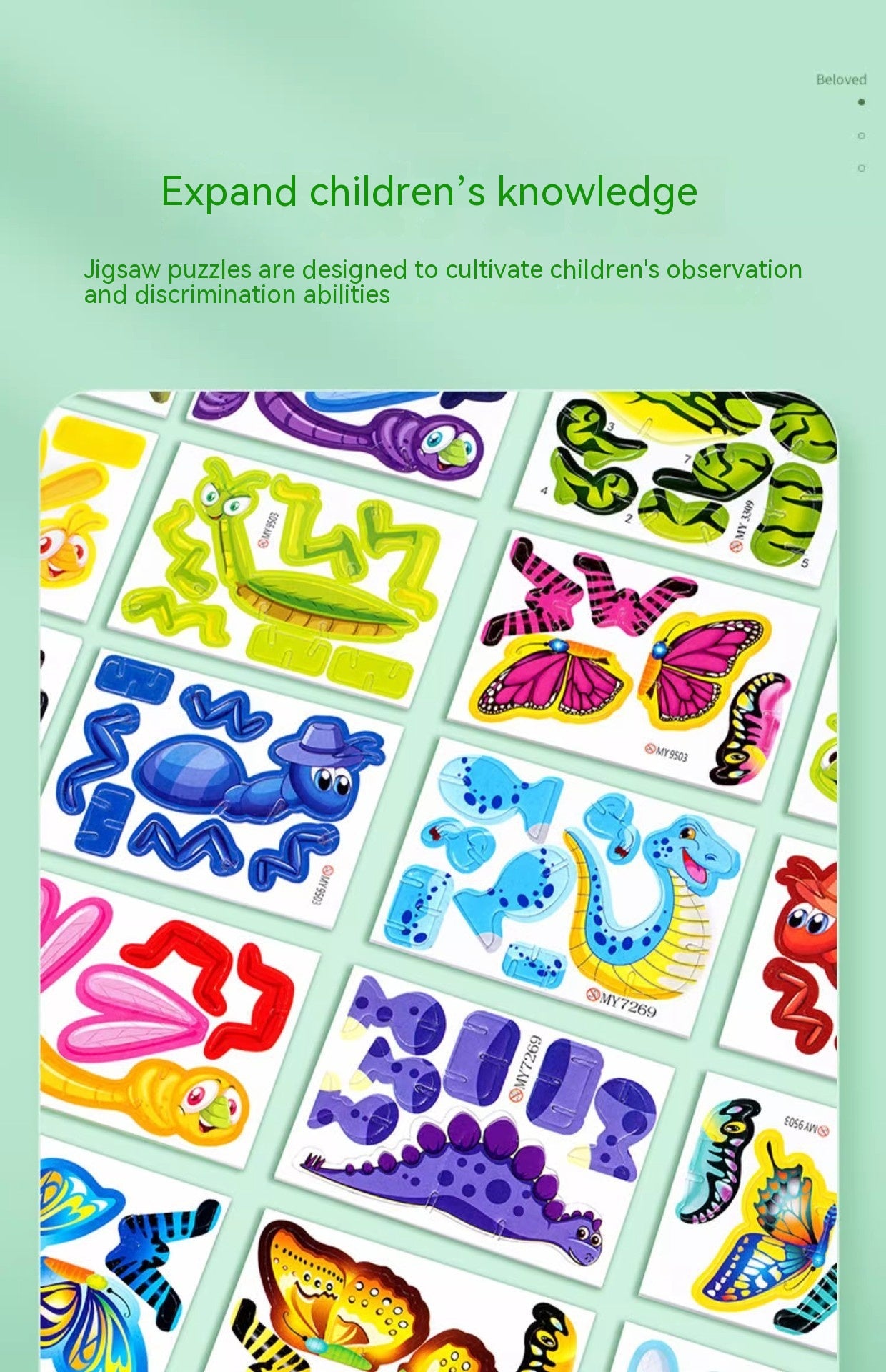 3D Animal and Insect Foam Puzzle Set – 25 Mini Models for Kids