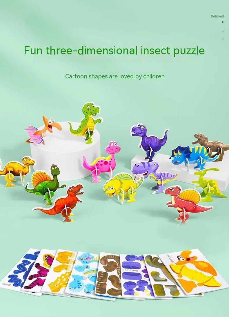 3D Animal and Insect Foam Puzzle Set – 25 Mini Models for Kids