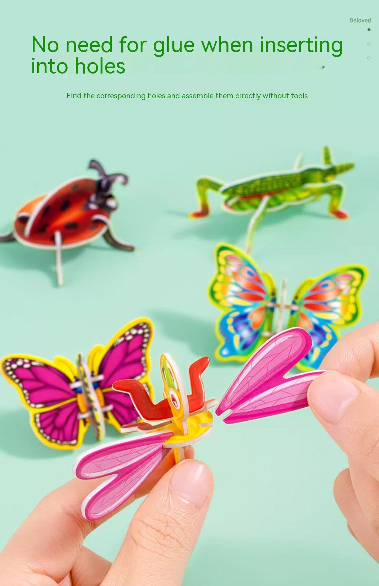 3D Animal and Insect Foam Puzzle Set – 25 Mini Models for Kids