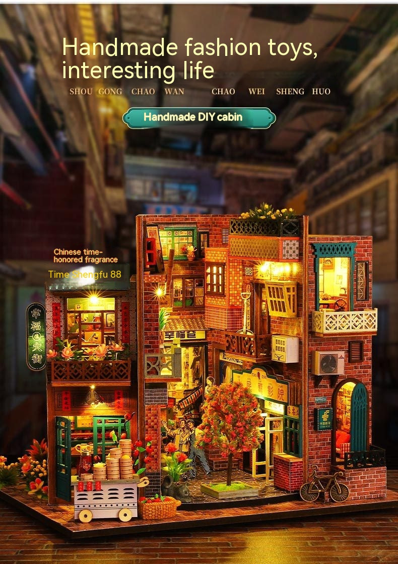 DIY Cottage House - Era Mark Hand - 3D assembledPuzzle Miniature House - Model Kit