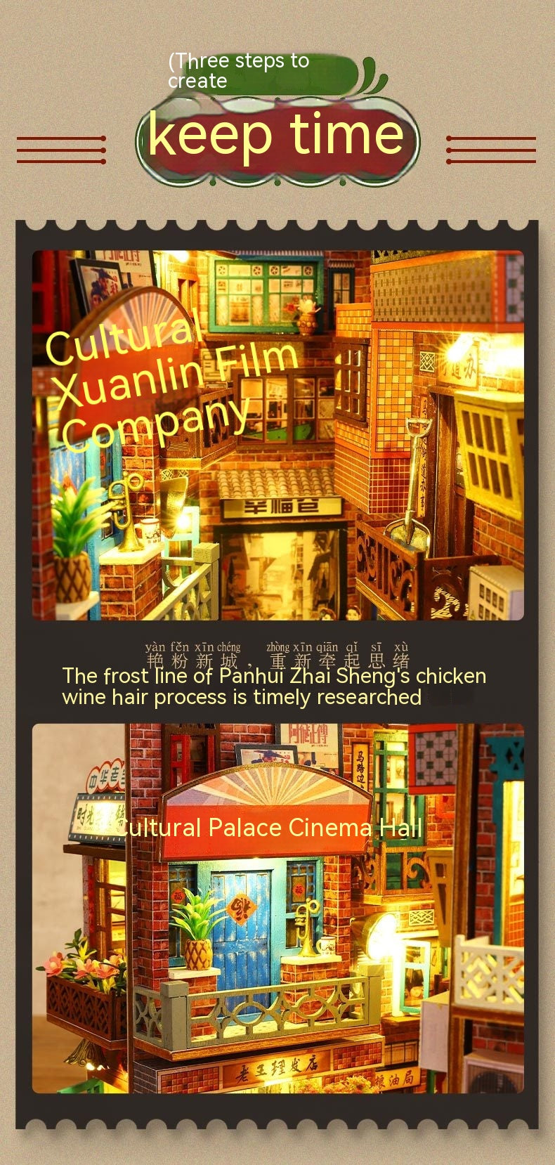 DIY Cottage House - Era Mark Hand - 3D assembledPuzzle Miniature House - Model Kit