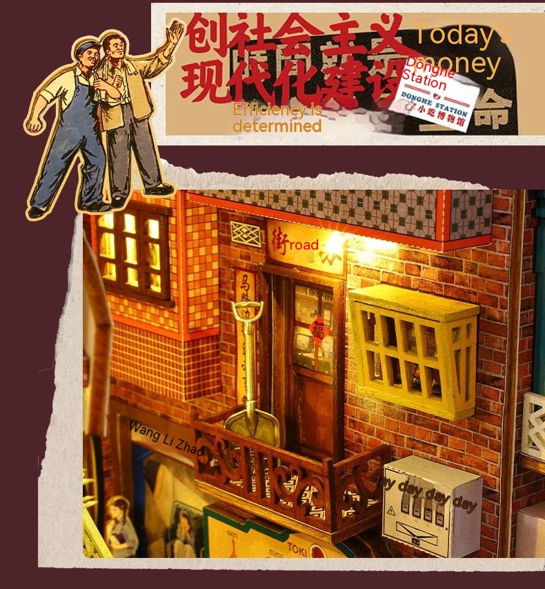 DIY Cottage House - Era Mark Hand - 3D assembledPuzzle Miniature House - Model Kit