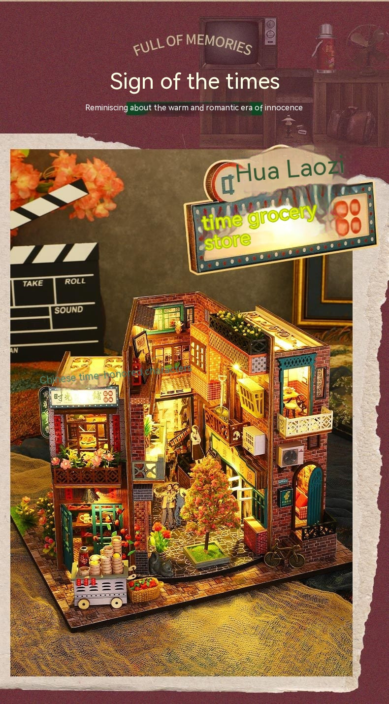 DIY Cottage House - Era Mark Hand - 3D assembledPuzzle Miniature House - Model Kit