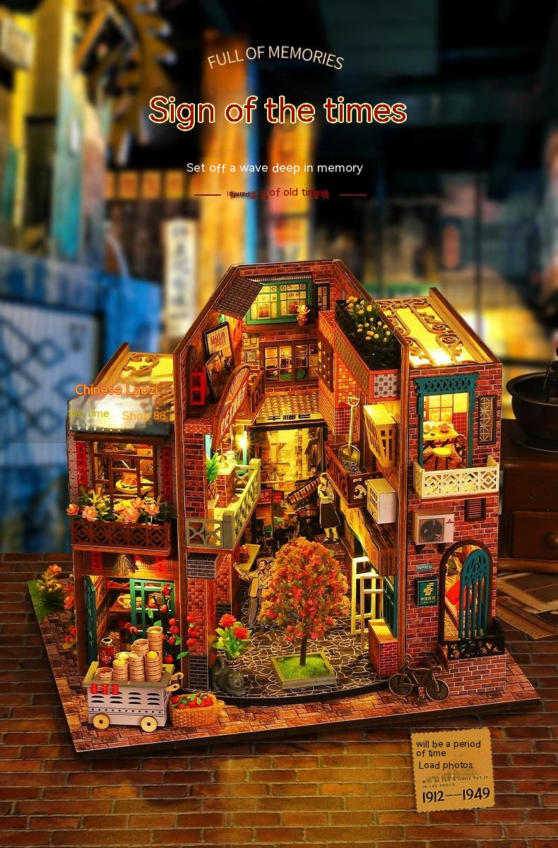 DIY Cottage House - Era Mark Hand - 3D assembledPuzzle Miniature House - Model Kit
