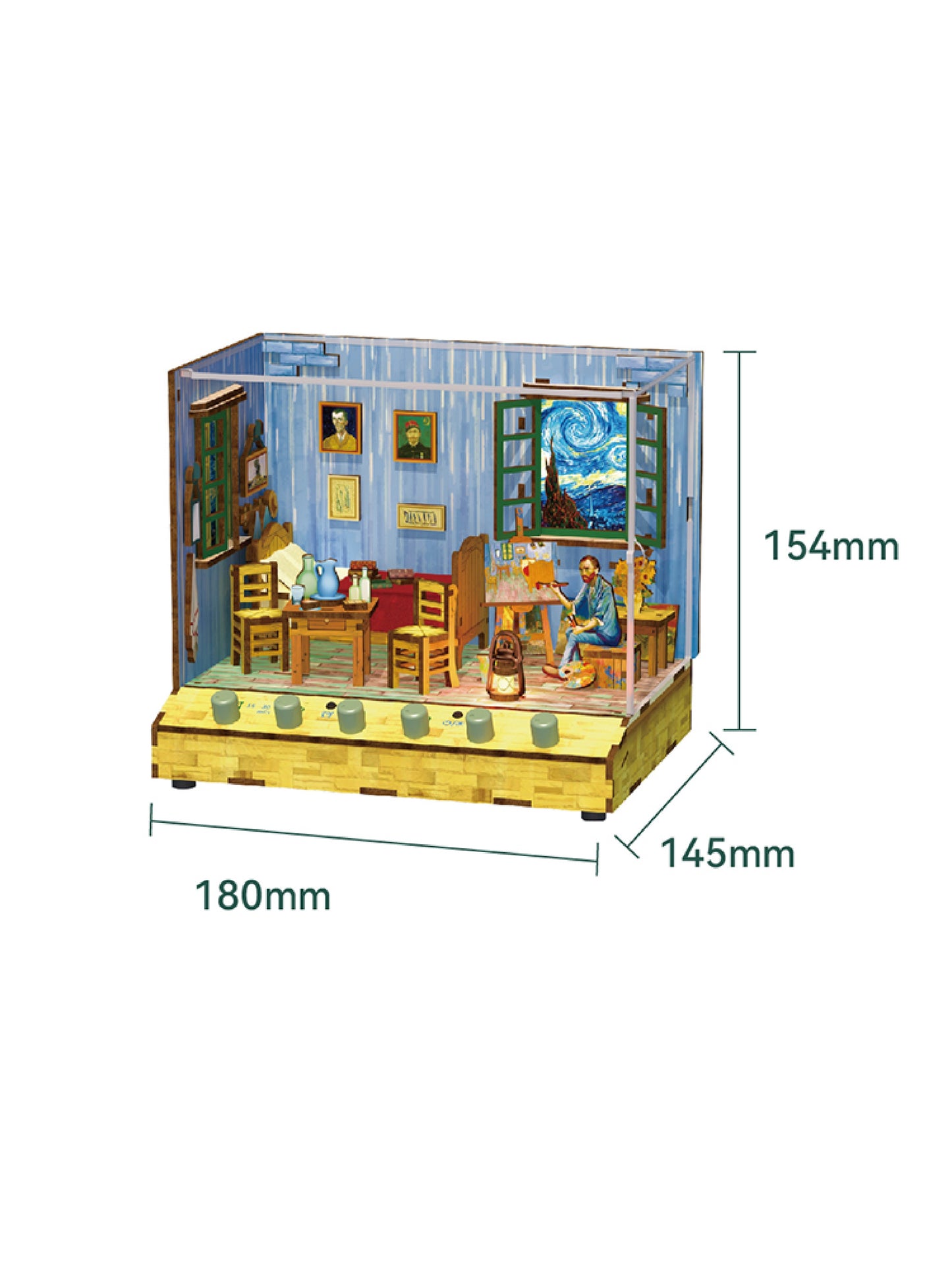 DIY Scene Cottage Miniature House Kit - 3D Wooden Room Decor (4 Models)