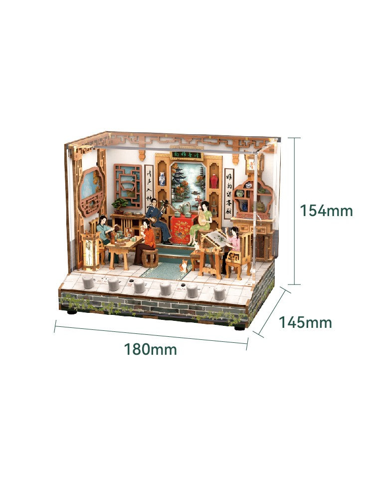 DIY Scene Cottage Miniature House Kit - 3D Wooden Room Decor (4 Models)