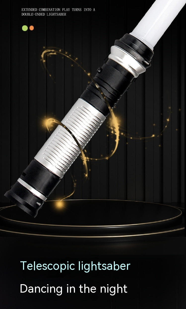 Children's Planet Battle Light Sword Two-in-one Colorful Flash Retractable Space Sword Glow Stick Boy Toy