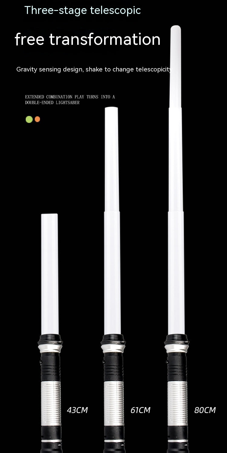 Children's Planet Battle Light Sword Two-in-one Colorful Flash Retractable Space Sword Glow Stick Boy Toy