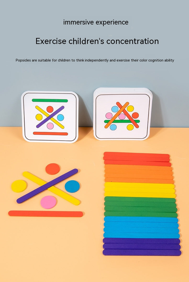 Rainbow Stick Early Education Thinking Puzzle (3 Models)