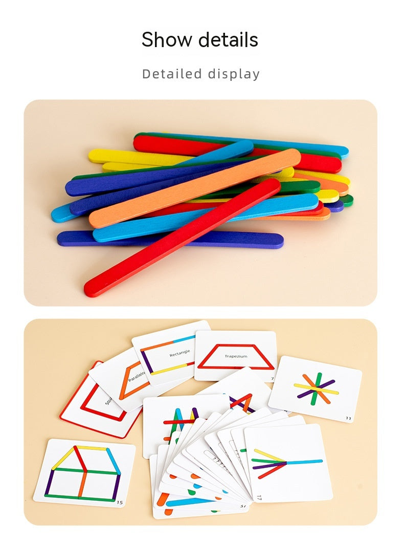 Rainbow Stick Early Education Thinking Puzzle (3 Models)