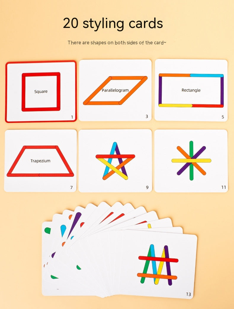 Rainbow Stick Early Education Thinking Puzzle (3 Models)