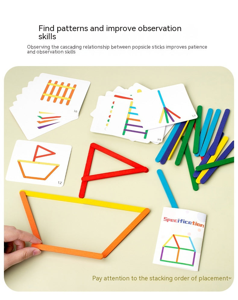 Rainbow Stick Early Education Thinking Puzzle (3 Models)