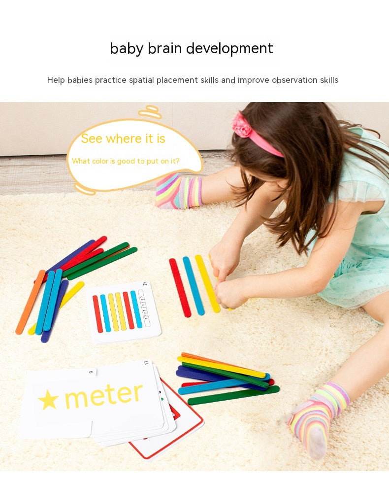 Rainbow Stick Early Education Thinking Puzzle (3 Models)