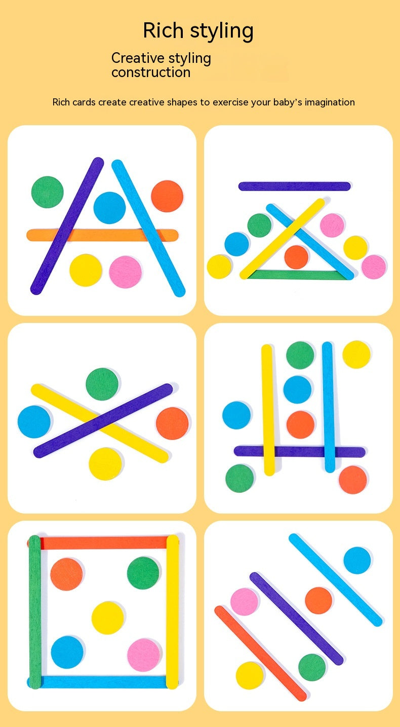 Rainbow Stick Early Education Thinking Puzzle (3 Models)