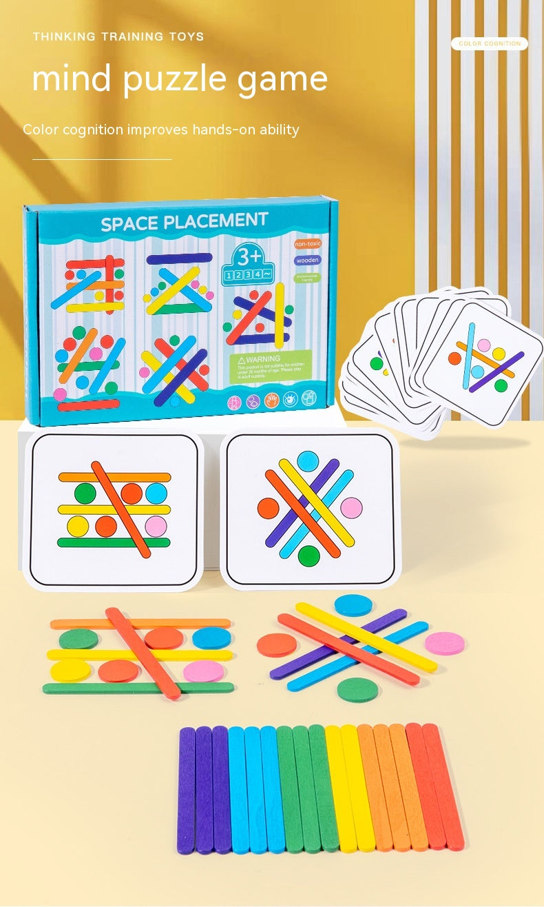 Rainbow Stick Early Education Thinking Puzzle (3 Models)