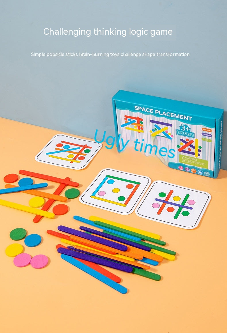 Rainbow Stick Early Education Thinking Puzzle (3 Models)