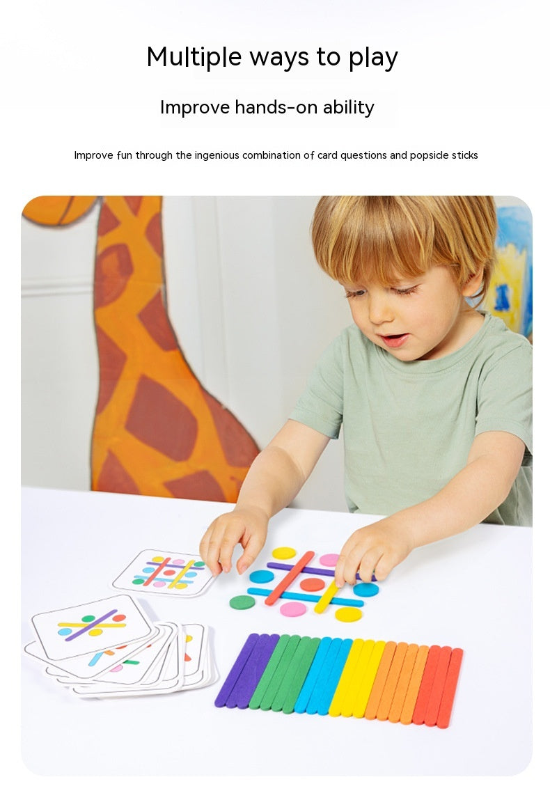 Rainbow Stick Early Education Thinking Puzzle (3 Models)
