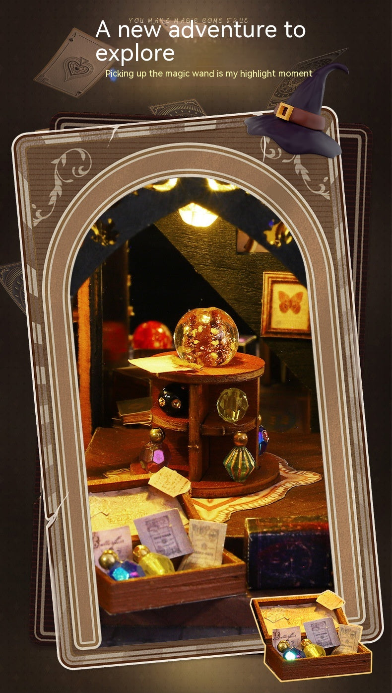 AEKYUNG Magic House – DIY Miniature 3D Wooden Puzzle with LED