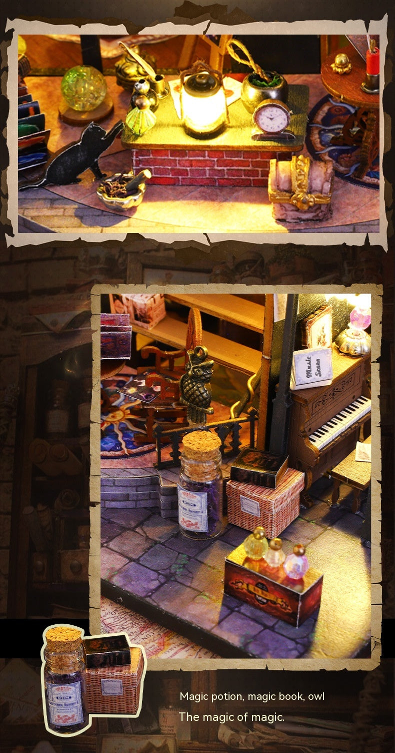 AEKYUNG Magic House – DIY Miniature 3D Wooden Puzzle with LED