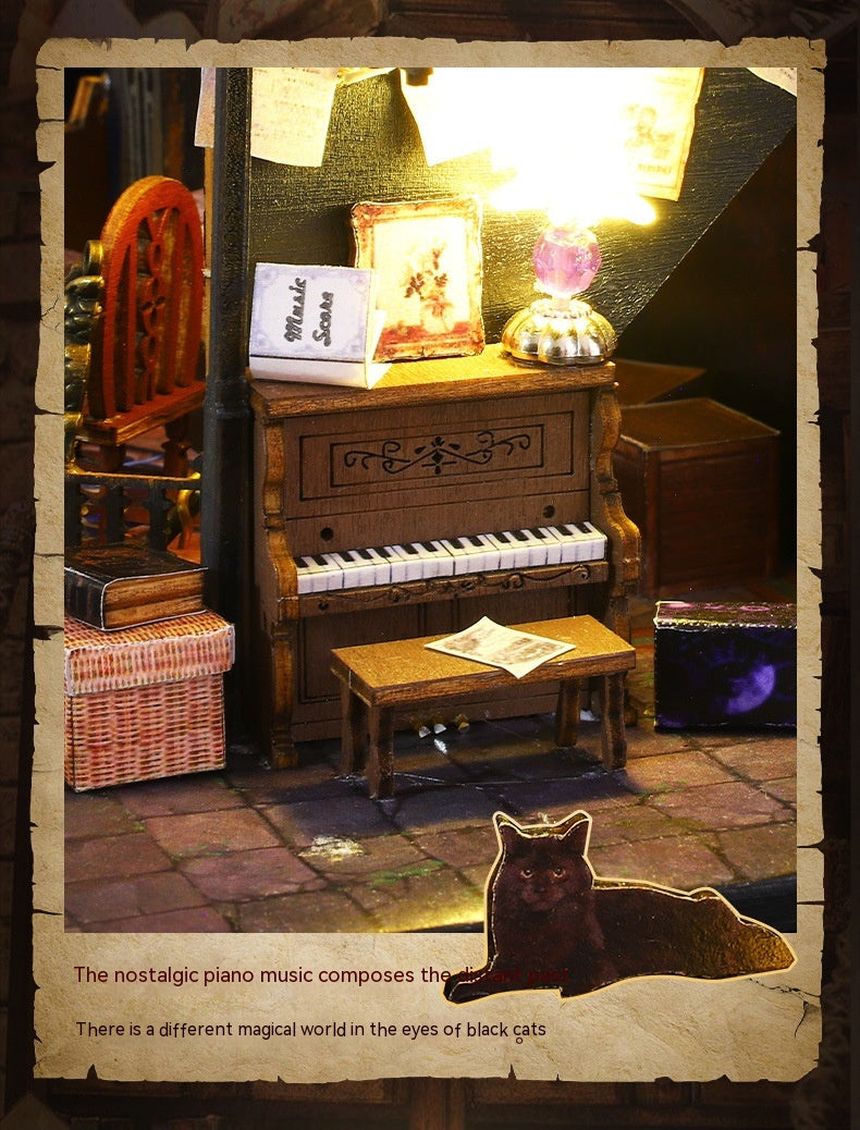 AEKYUNG Magic House – DIY Miniature 3D Wooden Puzzle with LED