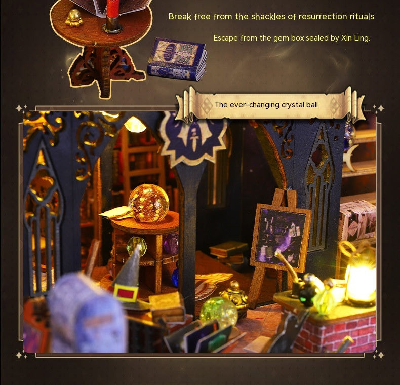 AEKYUNG Magic House – DIY Miniature 3D Wooden Puzzle with LED