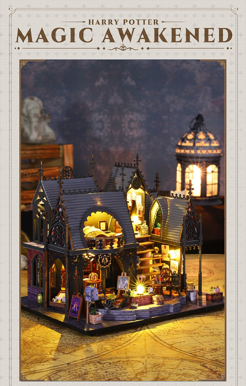 AEKYUNG Magic House – DIY Miniature 3D Wooden Puzzle with LED