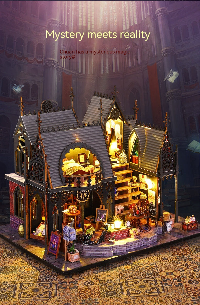 AEKYUNG Magic House – DIY Miniature 3D Wooden Puzzle with LED