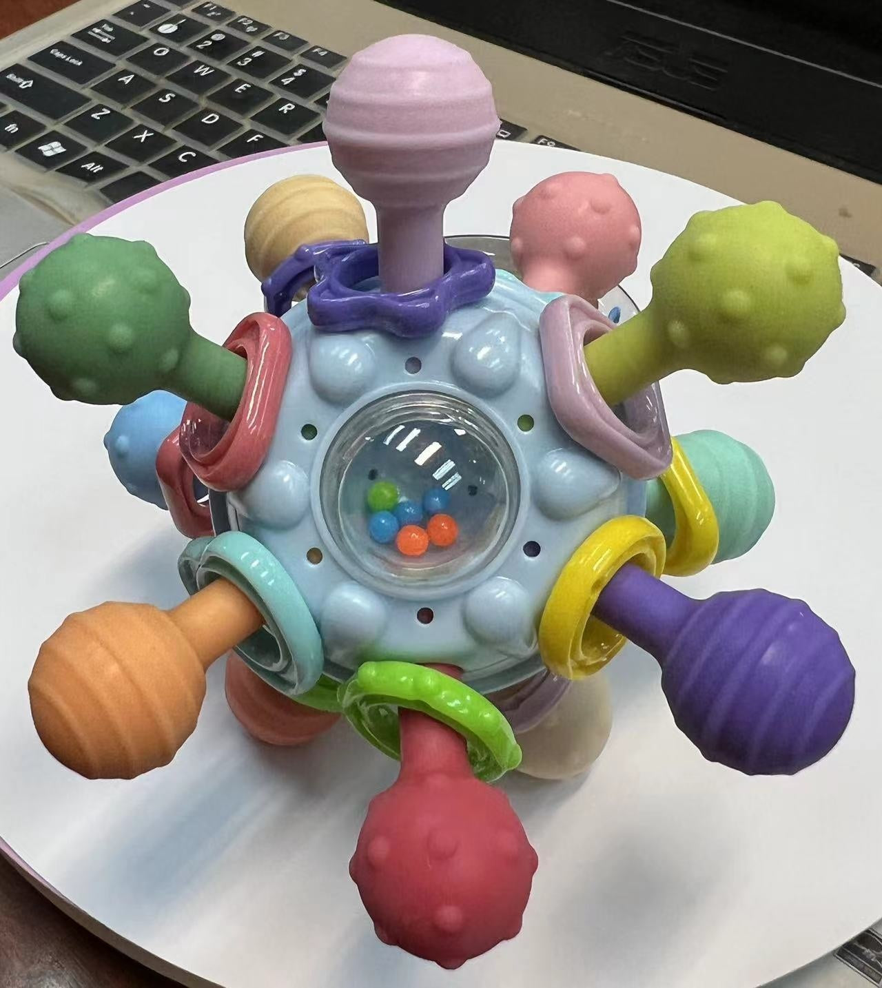 Manhattan-Style Sensory Ball Rattle for Babies