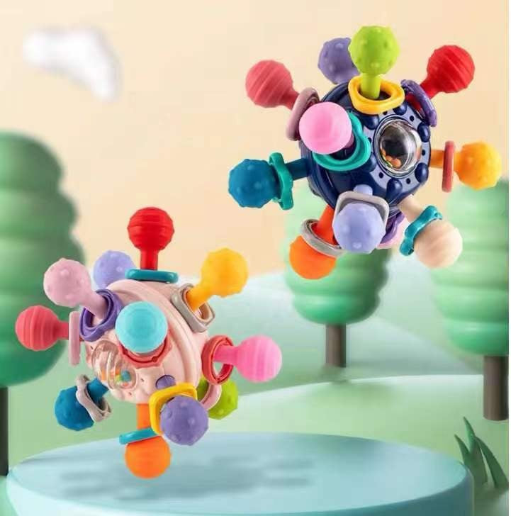 Manhattan-Style Sensory Ball Rattle for Babies