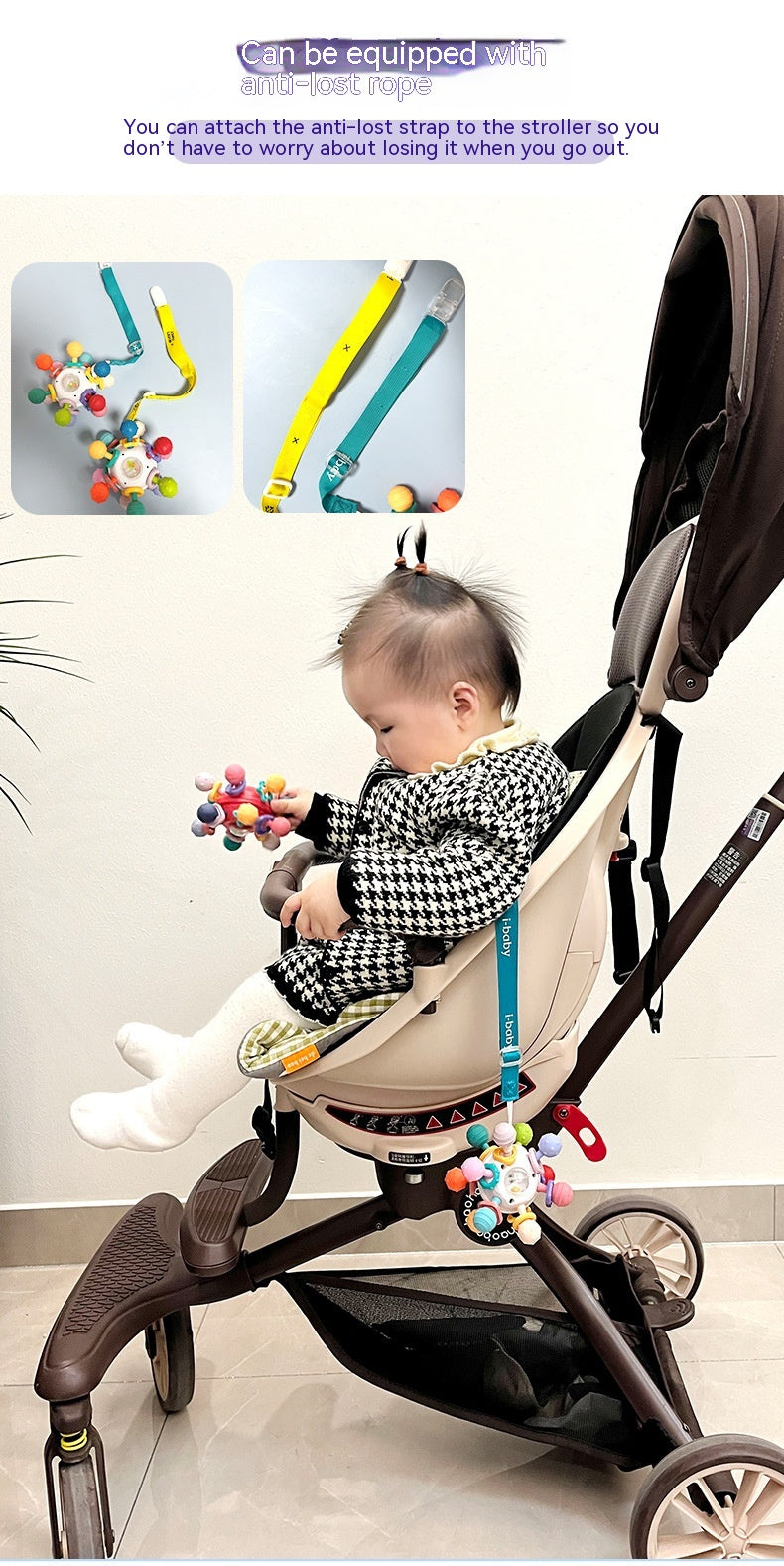 Manhattan-Style Sensory Ball Rattle for Babies