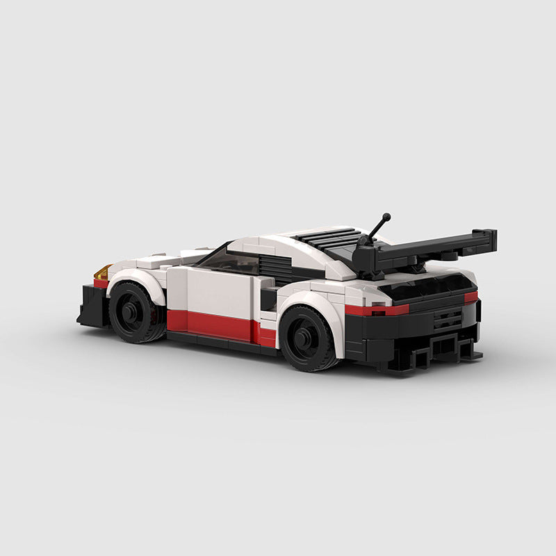 White Track Coupe Building Blocks, 291 pcs (16.5 × 7.5 × 5.5 cm)