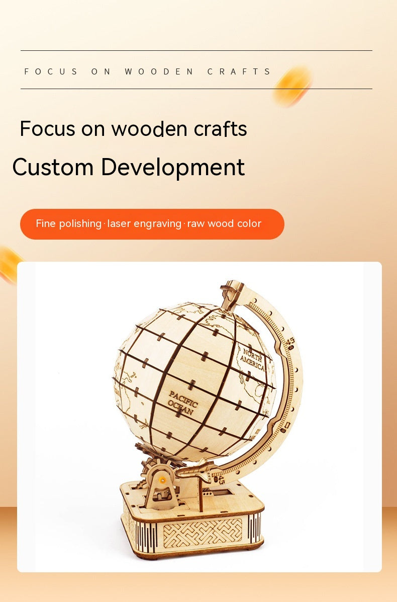 3D Wooden Puzzle - Earth Instrument - DIY Model Kit