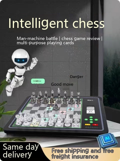 Portable AI Electronic Chessboard with E-ink Screen (Kids & Adults)